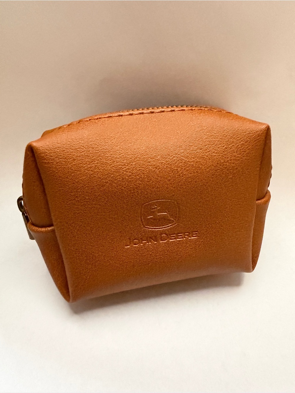 John Deere Small Brown Coin Purse/ Pouch Rare